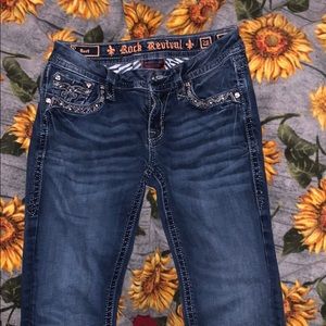 Buckle rock revival boot cut jeans